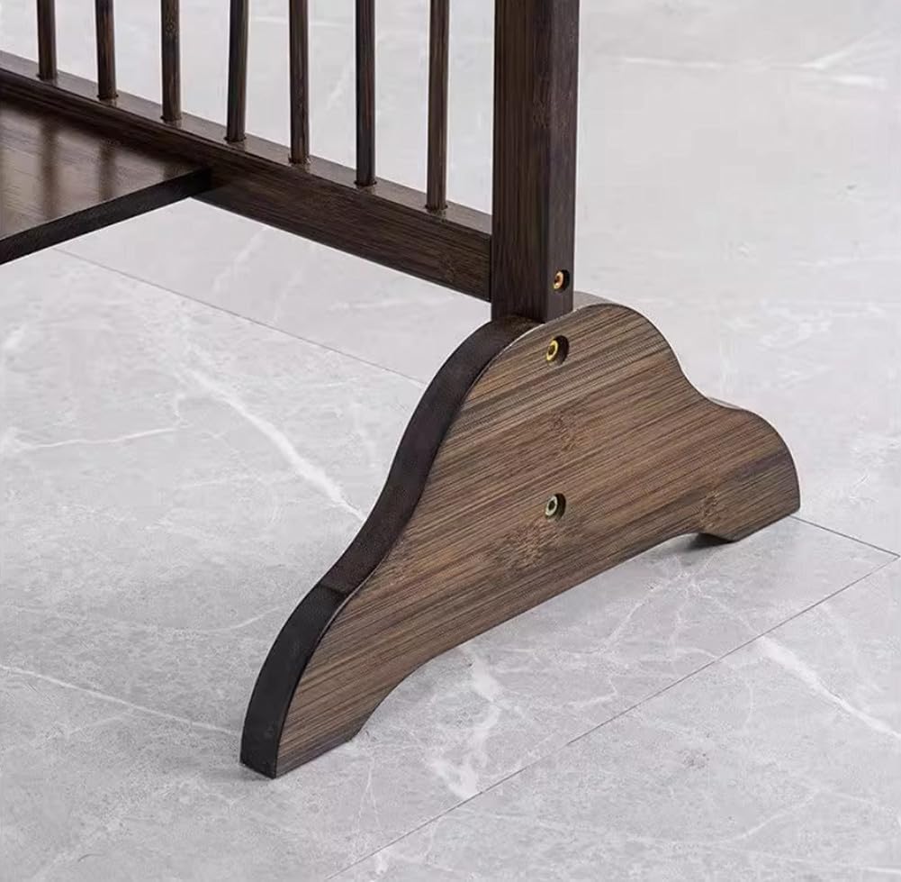 Walnut Bamboo Freestanding Room Divider
