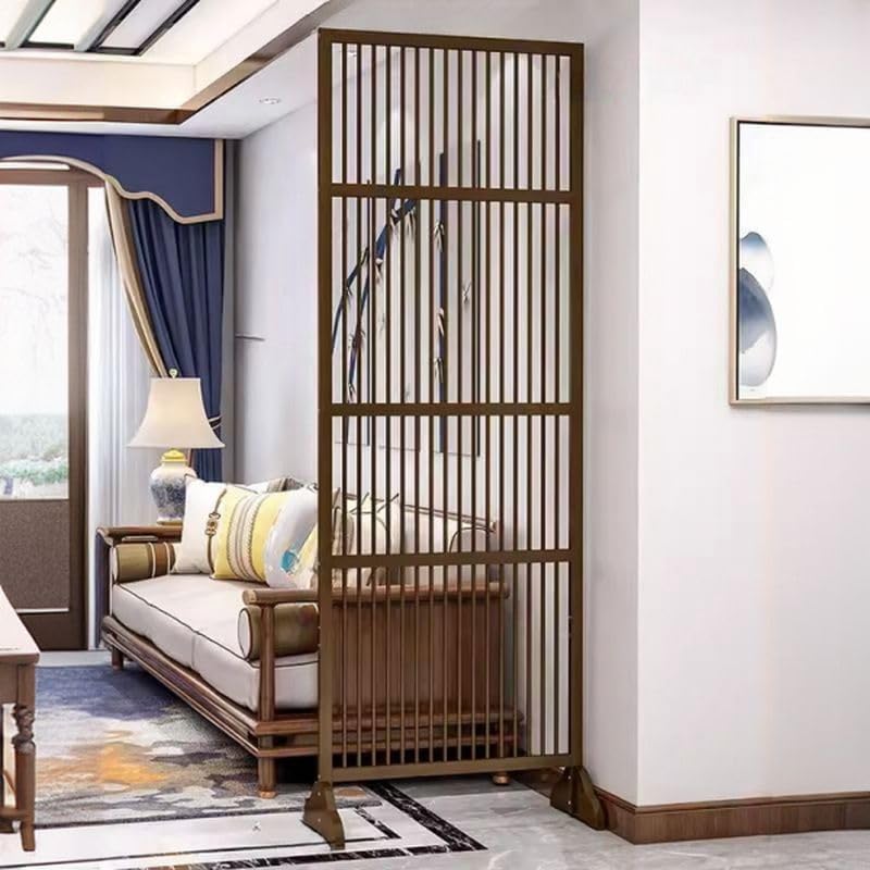 Walnut Bamboo Freestanding Room Divider