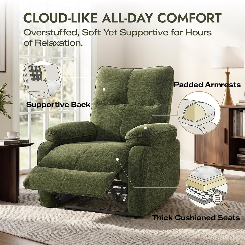 Green Wall Hugger Recliner