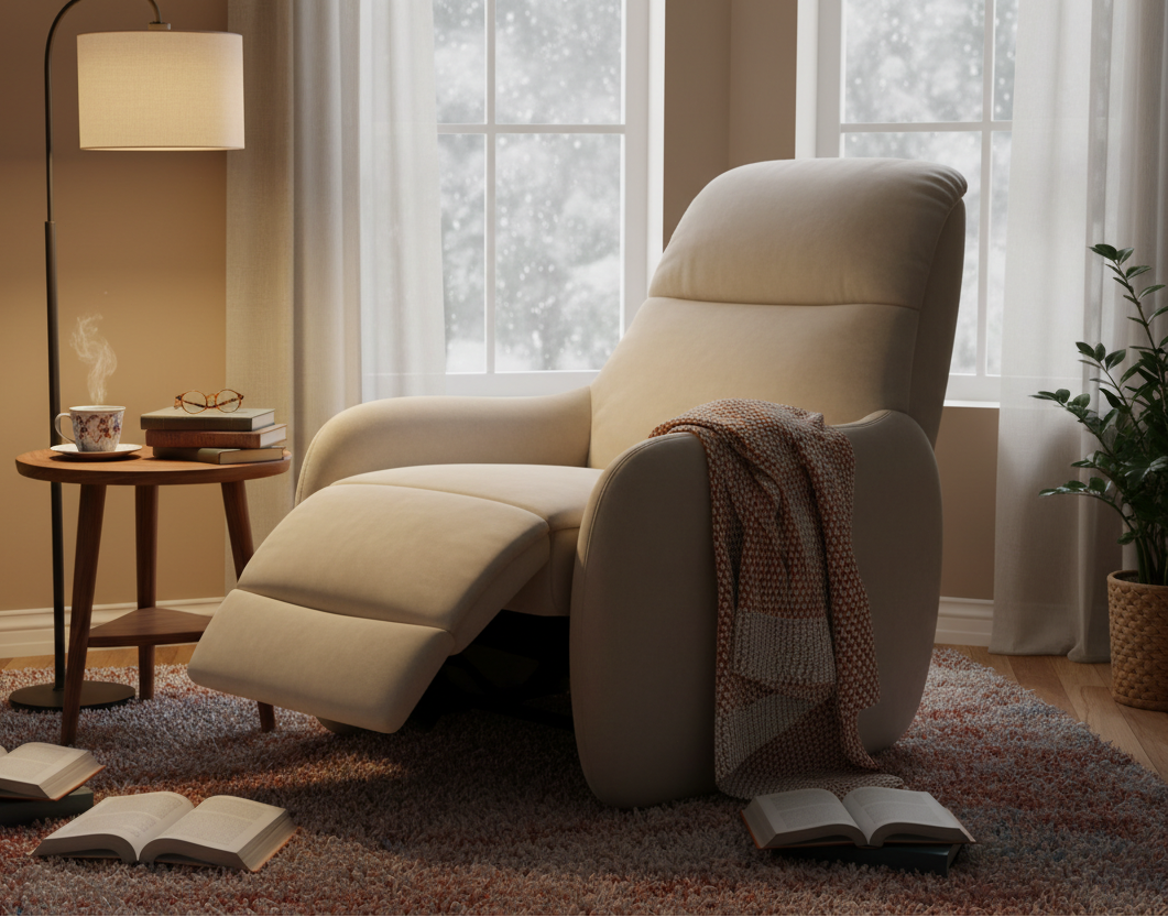 Contoured Reclining Armchairs